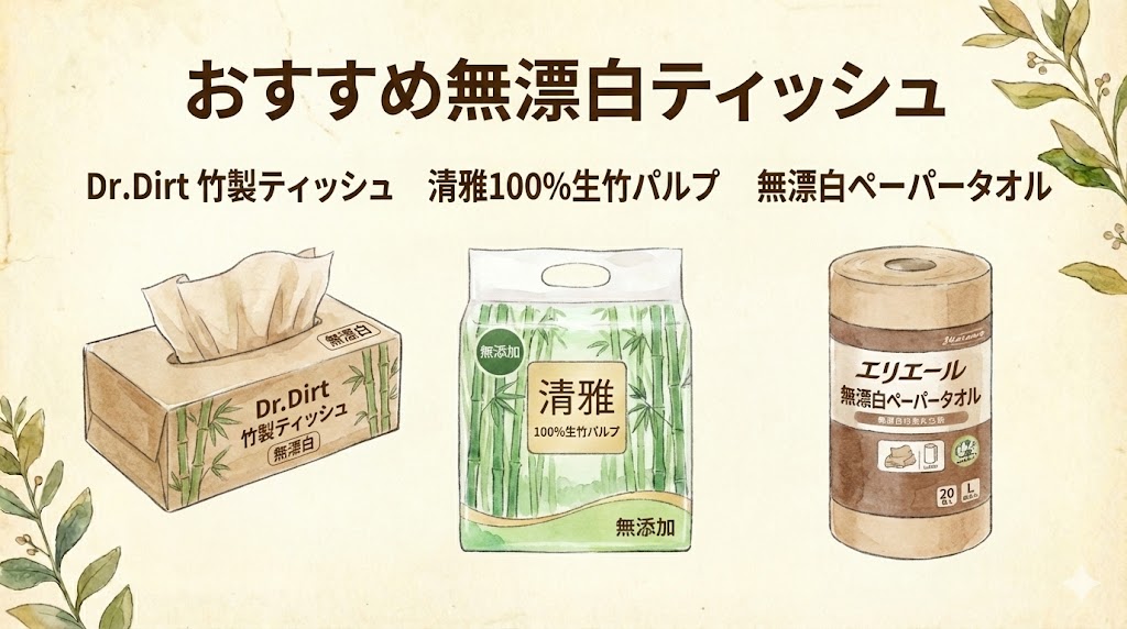おすすめの無漂白ティッシュ