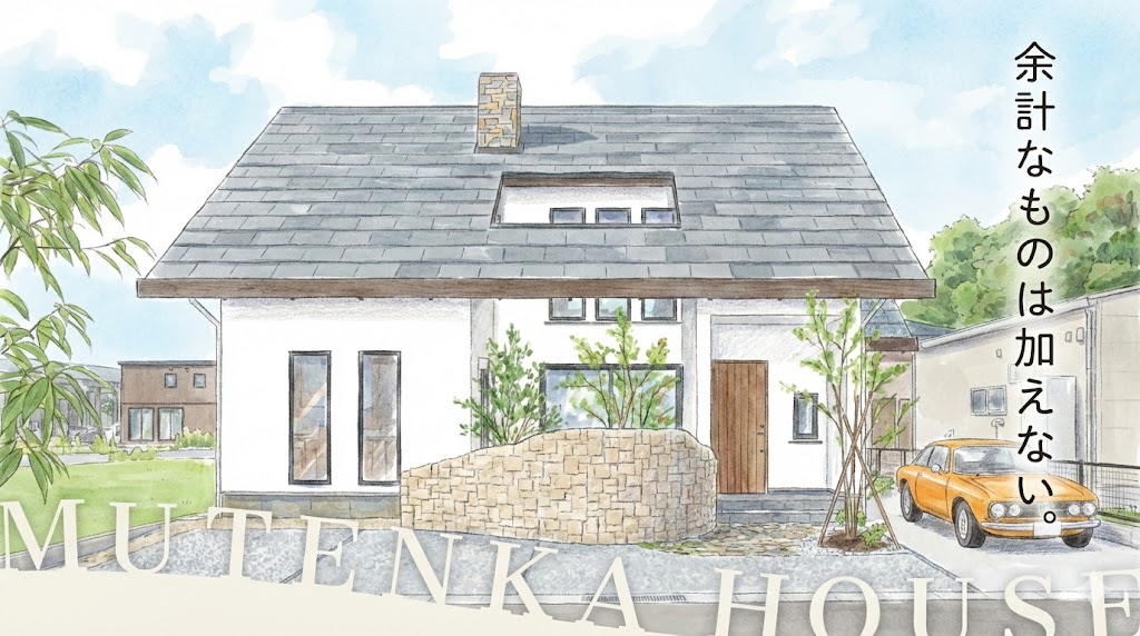 無添加住宅のイラスト