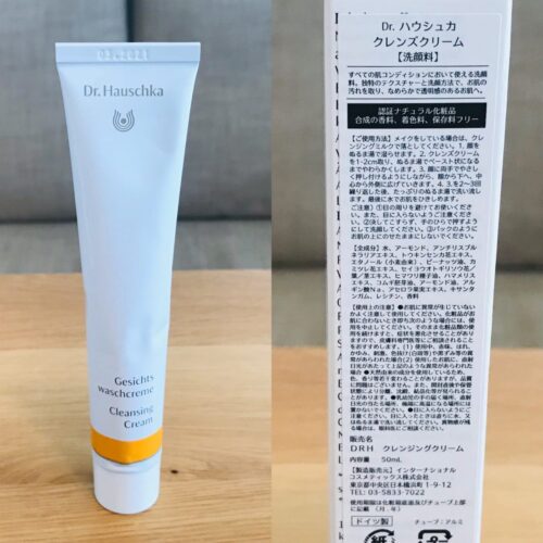 Dr.ハウシュカの洗顔、クレンズクリームのパッケージと成分欄の写真