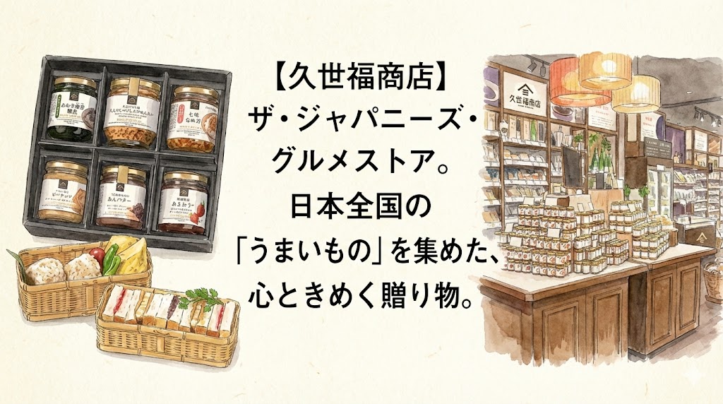 久世福商店（くぜふくしょうてん）のイメージイラスト
