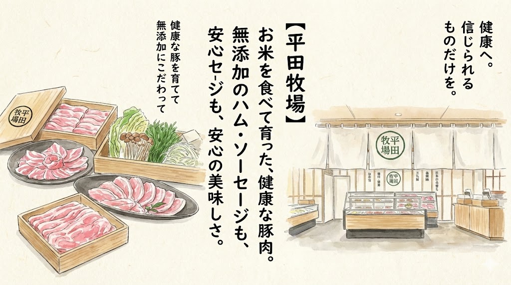 平田牧場のイメージイラスト