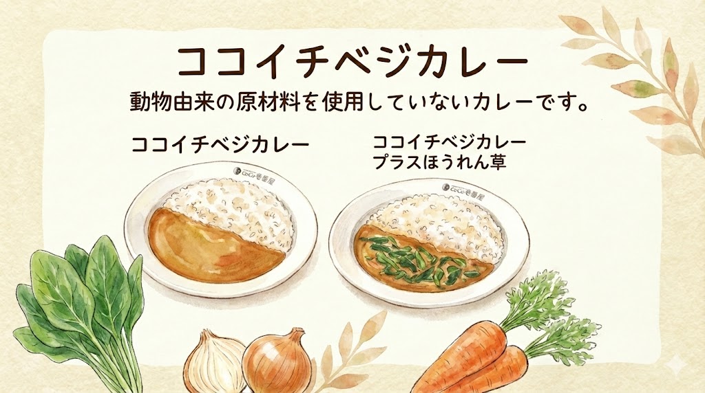 CoCo壱のベジカレーのイラスト