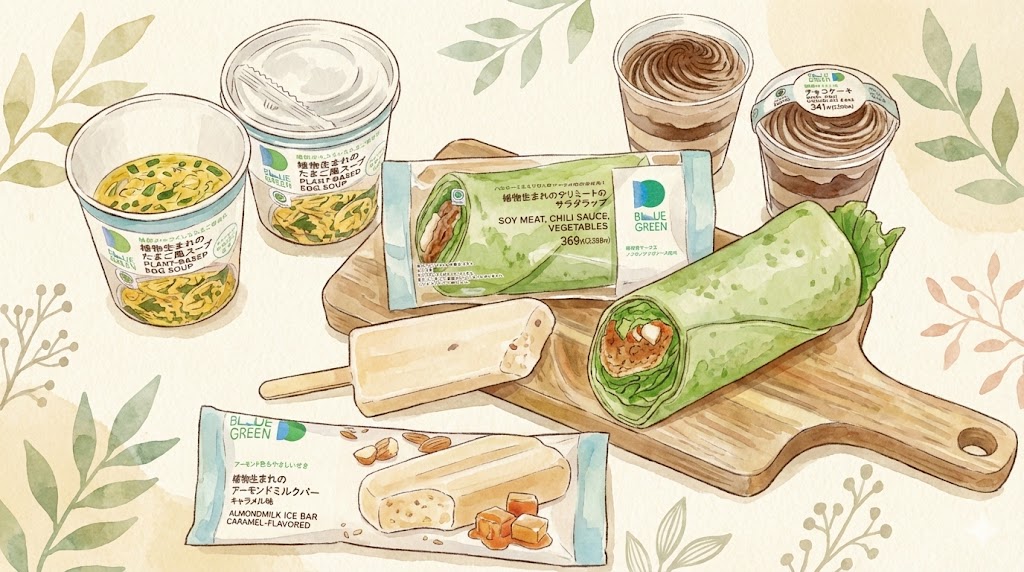 ファミリーマートのブルーグリーンプロジェクトのイラスト