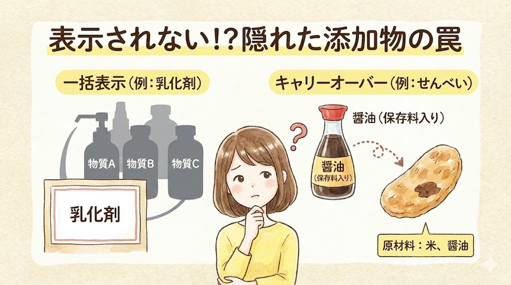 添加物の表示の「裏ルール」