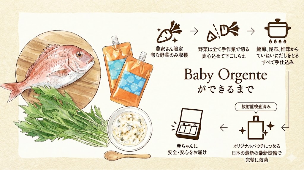 Beans(ビーンズ)のベビーフードのイメージイラスト