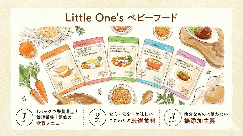Little One's(リトルワンズ)のベビーフードのイメージイラスト