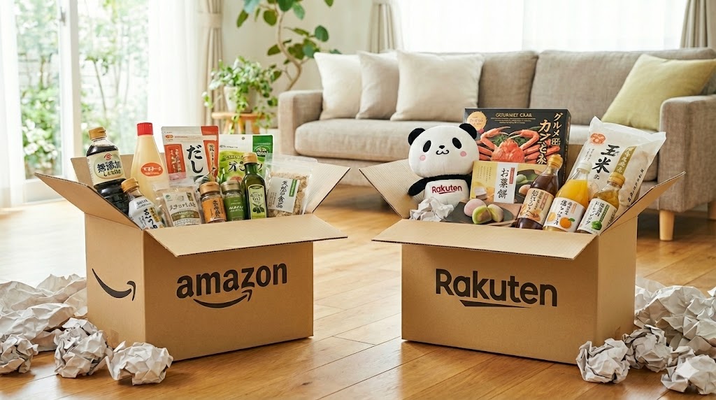 Amazonと楽天市場で取り寄せた無添加食品の写真