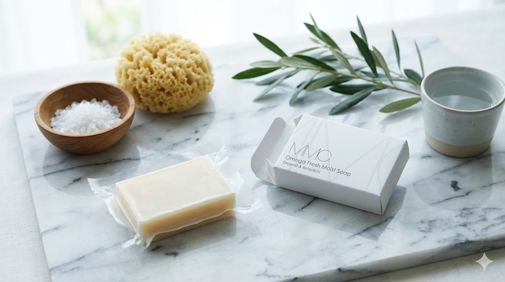 MiMCのオメガフレッシュモイストソープ(洗顔せっけん)