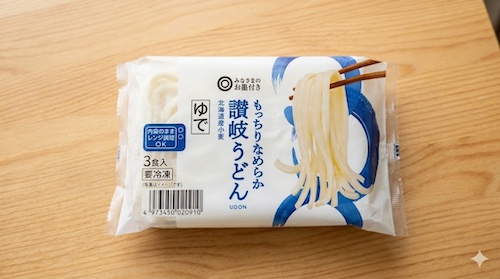 みなさまのお墨付き もっちりコシのある さぬきうどんのパッケージの写真