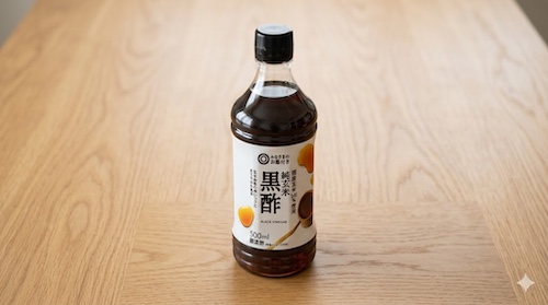 みなさまのお墨付き 純米黒酢のパッケージの写真