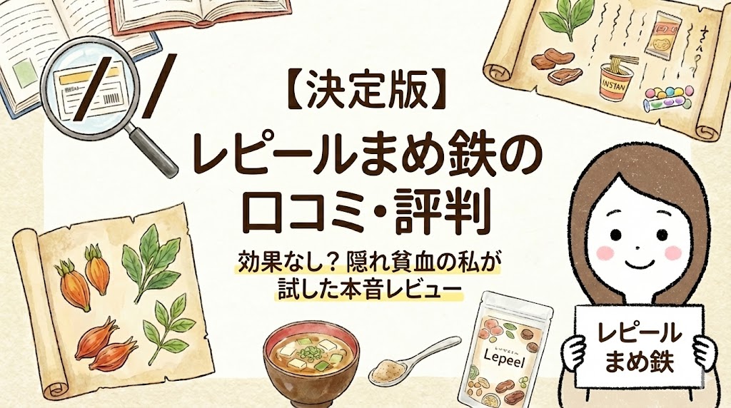 【口コミ】レピールまめ鉄は効果なし？隠れ貧血の私が「フェリチン鉄」を試して感じた本音レビュー