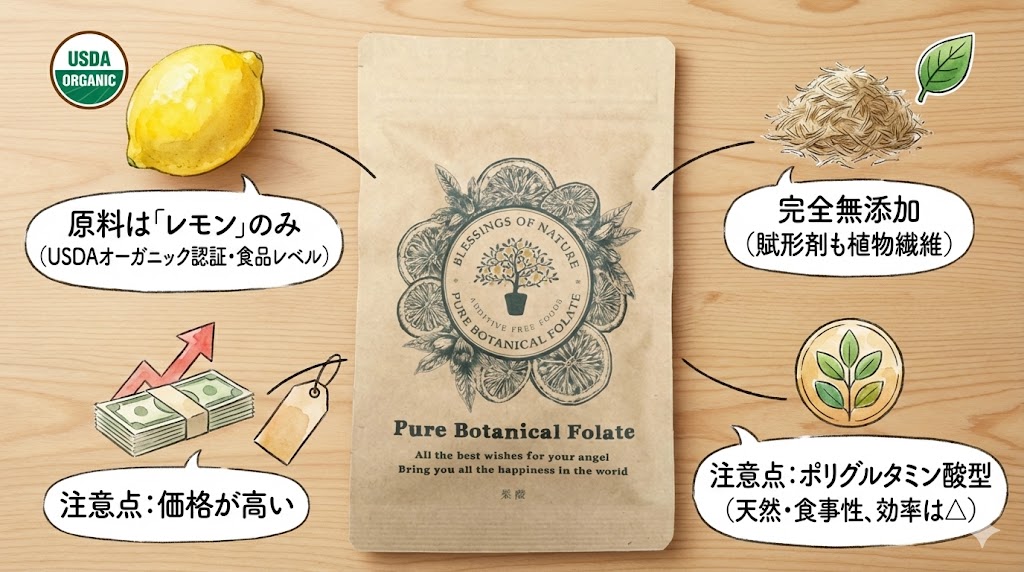 レピール葉酸の特徴のイラスト図