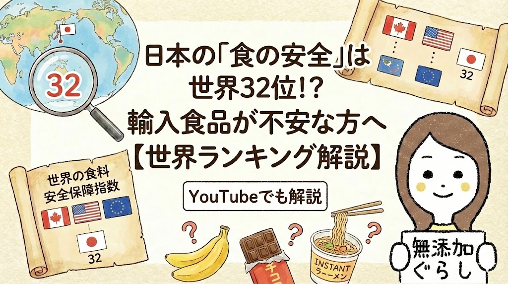 日本の「食の安全」は世界32位！？輸入食品が不安な方へ【世界ランキング解説】