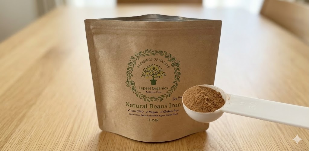 レピールまめ鉄の外袋と粉末