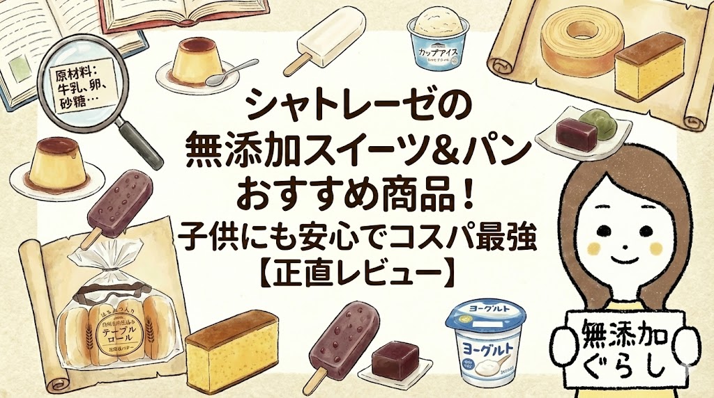 シャトレーゼの無添加スイーツ＆パンおすすめ商品！子供にも安心でコスパ最強【正直レビュー】